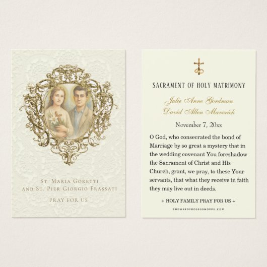 St. Maria Goretti & St. Pier Giorgio Wedding  (正面&裏面)