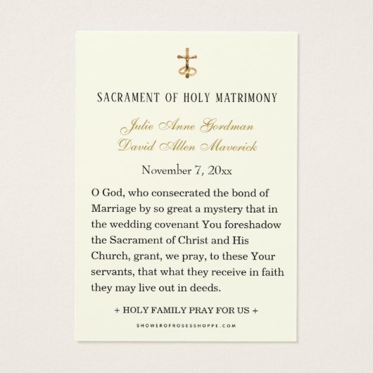 St. Maria Goretti & St. Pier Giorgio Wedding  (裏面)