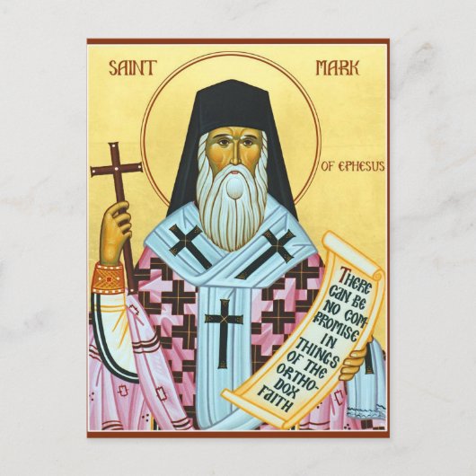 St. Mark of Ephesus Orthodox Christian Icon ポストカード (正面)
