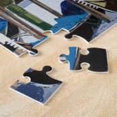 St Marks Squareからテザー付きゴンドラを見る ジグソーパズル (側面)