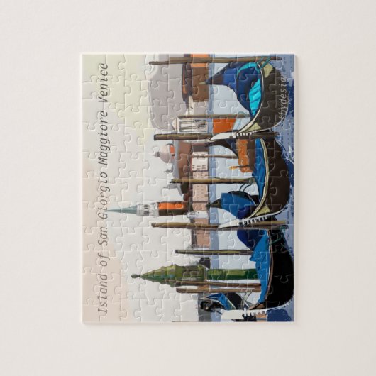 St Marks Squareからテザー付きゴンドラを見る ジグソーパズル (縦)