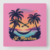 ST.MARTEEN スクエア壁時計 (正面)