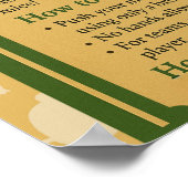 St. Martin Mice Sweep Saint Game Sign ポスター (角)