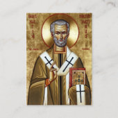 St. Martin the Merciful Orthodox Prayer Card プレイスカード (正面)