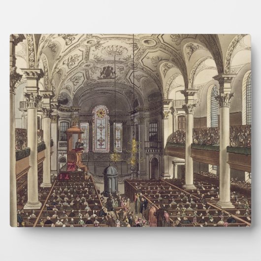 St Martins in the Fields, from 'Ackermann's Microc フォトプラーク (正面)