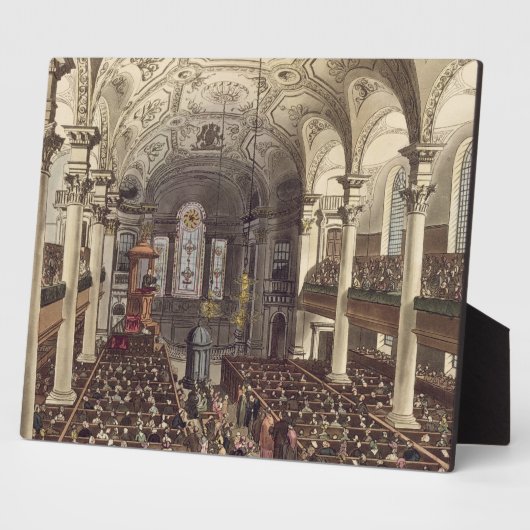 St Martins in the Fields, from 'Ackermann's Microc フォトプラーク (側面)