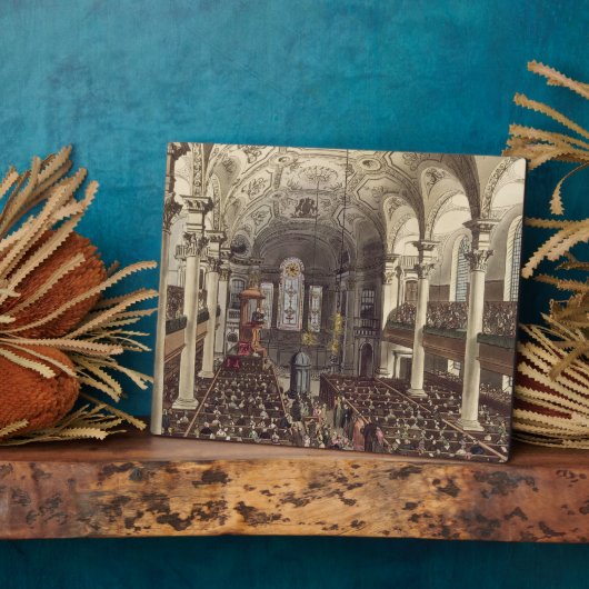 St Martins in the Fields, from 'Ackermann's Microc フォトプラーク (側面)