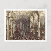 St Martins in the Fields, from 'Ackermann's Microc ポストカード (正面)