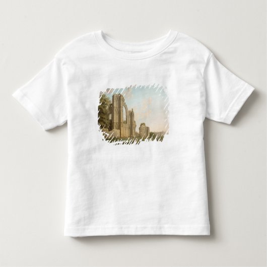 St Maryの大修道院、ヨーク、c.1778 (キャンバスの油) トドラーTシャツ (正面)