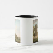 St Maryの大修道院、ヨーク、c.1778 (キャンバスの油) マグカップ (中央)