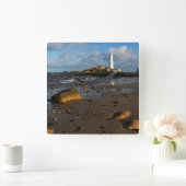 St Maryの島| Whitley、イギリス スクエア壁時計 (ホーム)