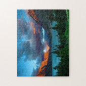 st. Mary湖の日の出 ジグソーパズル (縦)