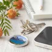 st. Mary湖、グレーシャー国立公園、モンタナ キーホルダー (側面)