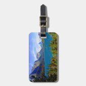 st. Mary湖、グレーシャー国立公園、モンタナ ラゲッジタグ (正面縦)