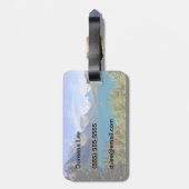 st. Mary湖、グレーシャー国立公園、モンタナ ラゲッジタグ (裏面縦)