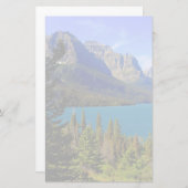 st. Mary湖、グレーシャー国立公園、モンタナ 便箋 (正面/裏面)