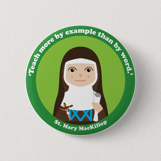 St Mary MacKillop 缶バッジ (正面)