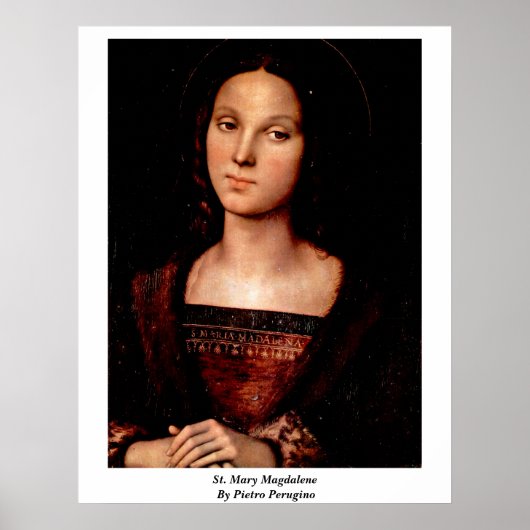 St. Mary Magdalene By Pietro Perugino ポスター (正面)