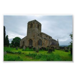 St. Mary's Church, Leake North Yorkshire Heritage フォトプリント