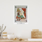 St. Matthew By Master Of The Book Of Lindisfarne ポスター (キッチン)