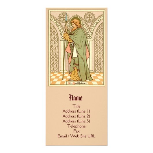 St. Matthias the Apostle (RLS 11)ラックカード1 ラックカード (正面)