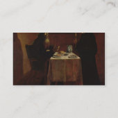 St. Maurを賛美しているSt.ベネディクト 名刺 (裏面)