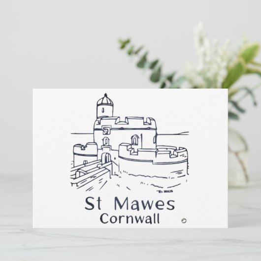 St Mawes Castle card サンキューカード (スタンド正面)