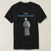St Maximilian Kolbe Two Crowns Catholic Saint Gift Tシャツ (デザイン正面)