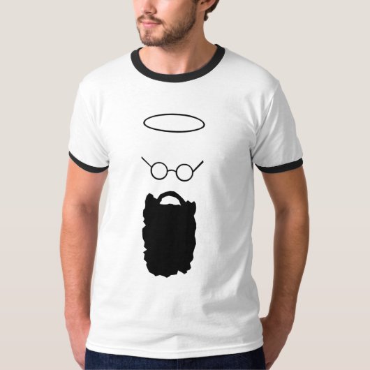 St. Maximillian Kolbeのひげの人のTシャツ Tシャツ (正面)