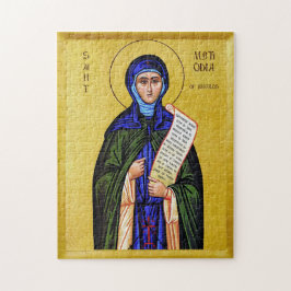 St. Methodia of Kimolos Orthodox Christian Icon ジグソーパズル