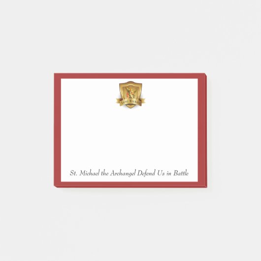St. Michae大天使の伝統的なカトリック教徒 ポストイット (正面)