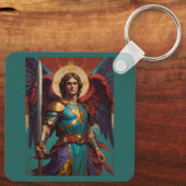 St Michael Archangel Keychain – カトリックの贈り物 キーホルダー (裏面)