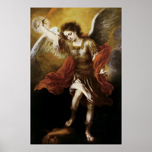 St Michael by Murillo ポスター (正面)