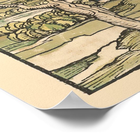 St. Michael Fighting the Dragon by Albrecht Dürer ポスター (角)