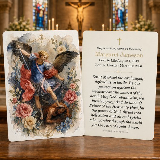 St. Michael Funeral Memorial Holy Prayer