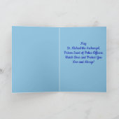 St. Michael (M 09)警察の挨拶のための恵み カード (内部)