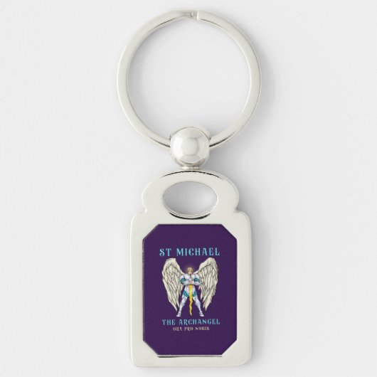 St Michael The Archangel Catholic Prayer Keychain キーホルダー (正面)