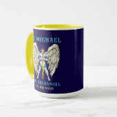 St Michael The Archangel Catholic Prayer Mug マグカップ (正面左)
