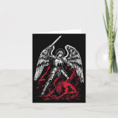 St Michael The Archangel Defeats Satan Catholic  カード (正面)