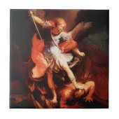 St Michael The Archangel Saint Angel Red Reni  タイル (正面)
