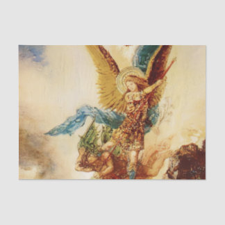 “St Micheal Vanquishing Satan” by Gustave Moreau 薄葉紙