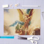 “St Micheal Vanquishing Satan” by Gustave Moreau 薄葉紙 (クラフト)