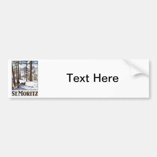St Moritz バンパーステッカー (正面)