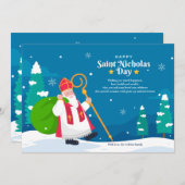 St.Nicholas in Snow Greeting Card シーズンカード (正面/裏面)