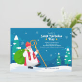 St.Nicholas in Snow Greeting Card シーズンカード (スタンド正面)