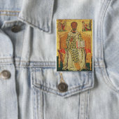 St. Nicholas of Myra Byzantine Orthodox Icon 缶バッジ (インサイチュ)