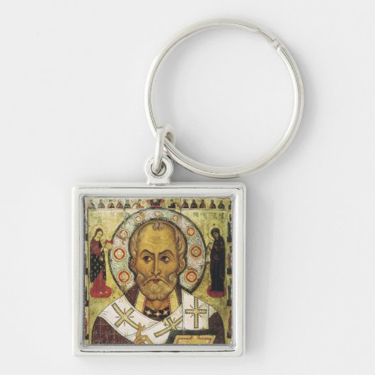 St. Nicholas Russian icon キーホルダー (正面)