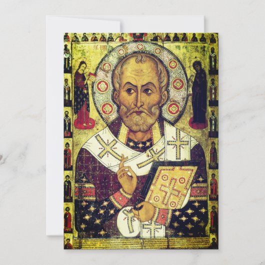 St. Nicholas Russian icon サンキューカード (正面)