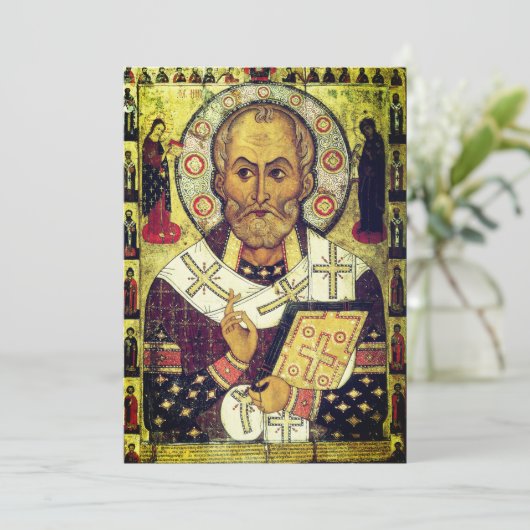 St. Nicholas Russian icon サンキューカード (スタンド正面)