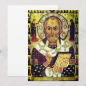 St. Nicholas Russian icon サンキューカード (正面/裏面)